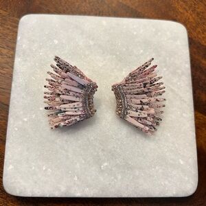 Mignonne Gavigan Pink and Gold Wing Earrings